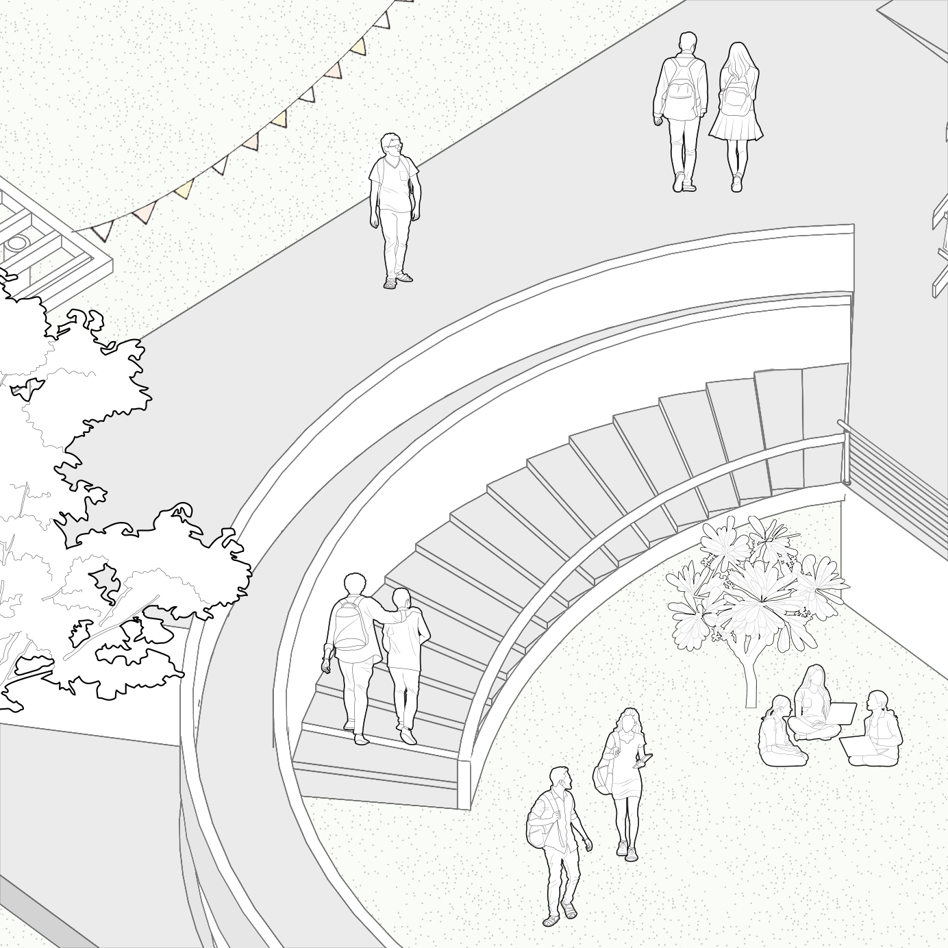 Indian-campus-life-student-vector-cutout-pack-for-architecture-drawings