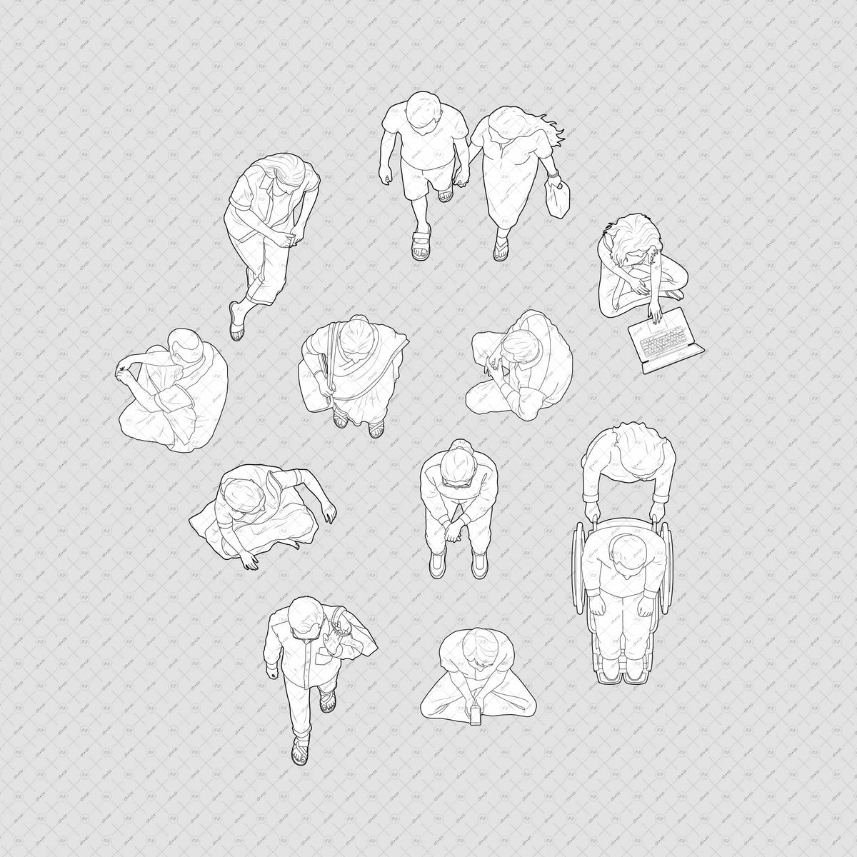 indian-people-plan-cutouts-top-view-vector-png-for-architecture